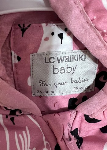 Kürklü, desenli pembe bebek tulumu - Görsel 10