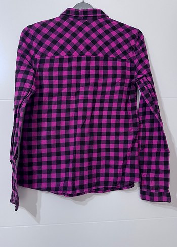 Kareli Uzun Kollu Düğmeli Kız çocuk Gömlek - Görsel 5