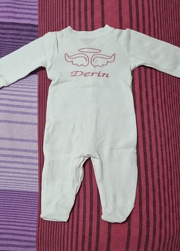 Yeni doğan tulum Derin yazılı 