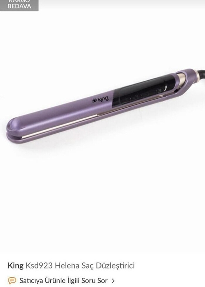 King marka düzleştirici sıfır ürün - Görsel 5