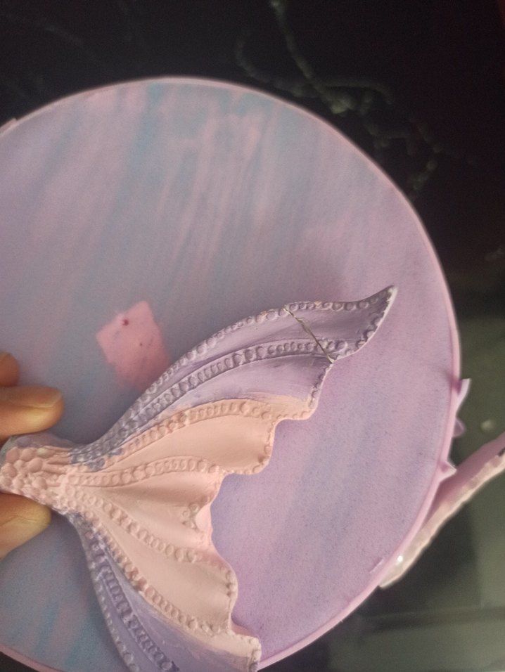 Mor Deniz Kızı Temalı Parti Pastası - Görsel 4