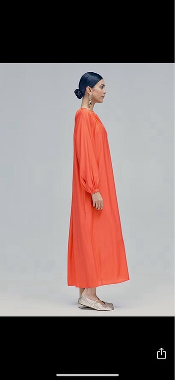 H&M H&M Limited Edition Mercan Uzun Elbise