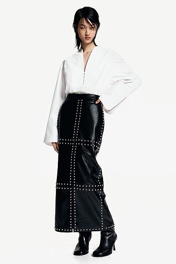 m Beden H&M EDİTİON Loose Fit Smokin Gömlek M