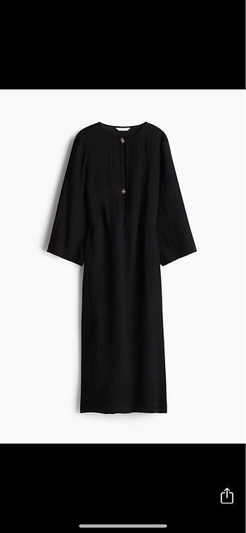 H&M Siyah Uzun Elbise M
