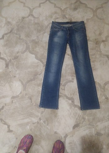Just Cavalli Düğmeli Mavi Denim Kadın Jean