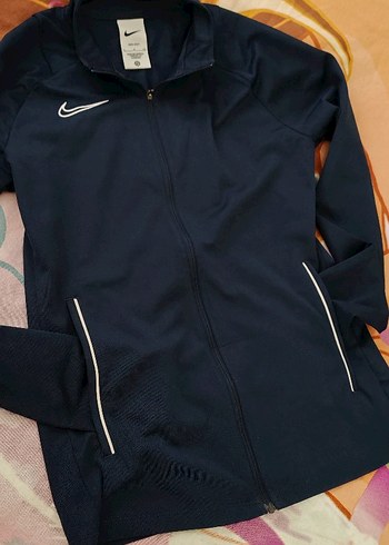 36 Beden lacivert Renk Kadın laci ve beyaz şeritli Fermuarlı Sweatshirt ve Eşofman Tkmı