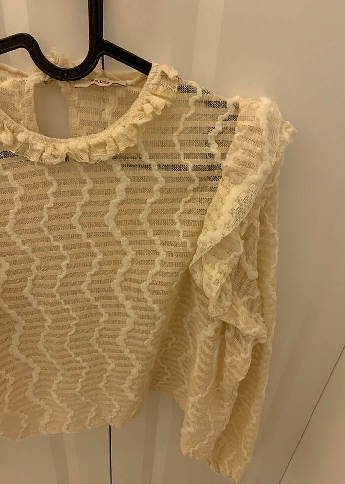 Fırfırlı bluz - Görsel 2