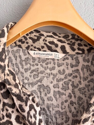 l Beden Stradivarius leopar gömlek