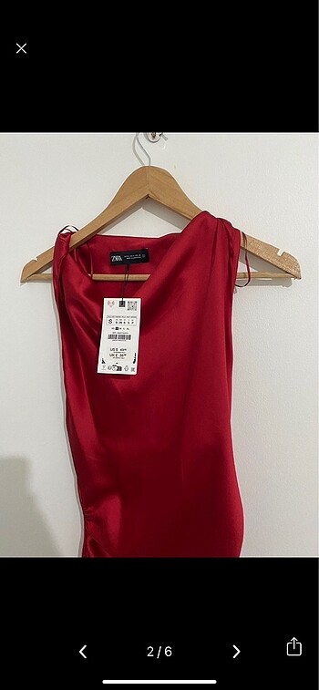 Zara Zara saten elbise