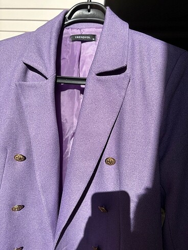 s Beden mor Renk Blazer ceket
