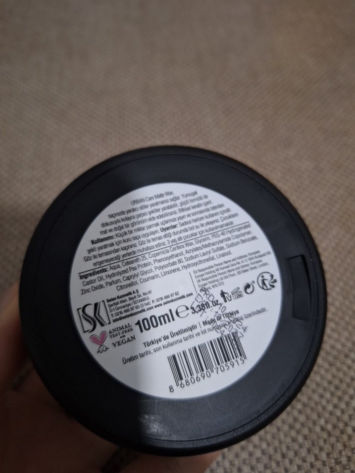 Urban Style Mat Görünümlü Vegan Saç Wax - Görsel 2