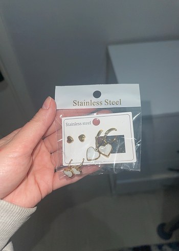 Zincir Detaylı Minimalist Kadın Takı Seti - Görsel 4