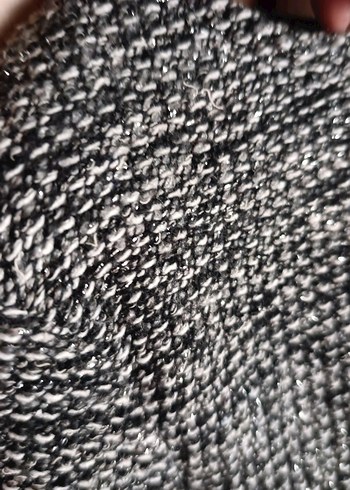 Gri Triko Kadın Hırka Notch Yaka mbeden - Görsel 4