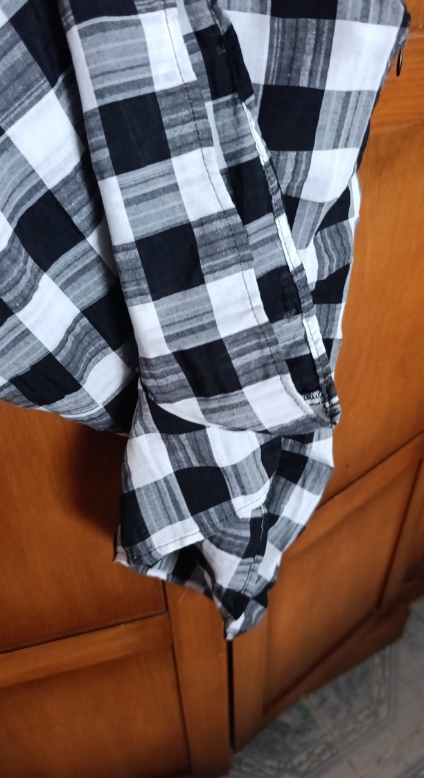 Gri Kareli Askılı Kumaş Tulum Trendyol 38beden - Görsel 4