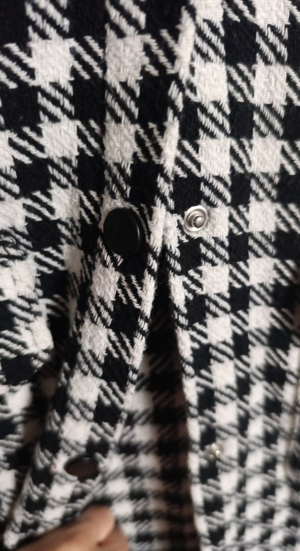 Ekose Pamuklu Kadın Gömlek çitli M beden - Görsel 5