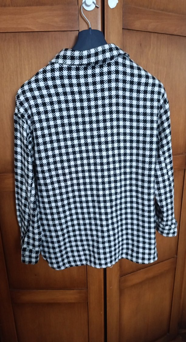 Ekose Pamuklu Kadın Gömlek çitli M beden - Görsel 3