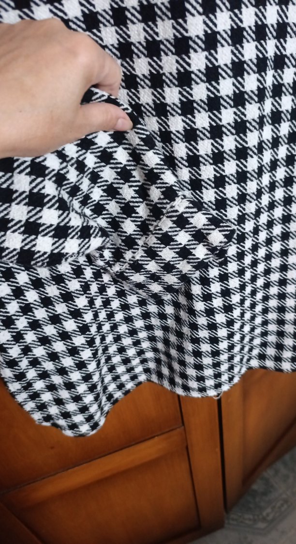 Ekose Pamuklu Kadın Gömlek çitli M beden - Görsel 4