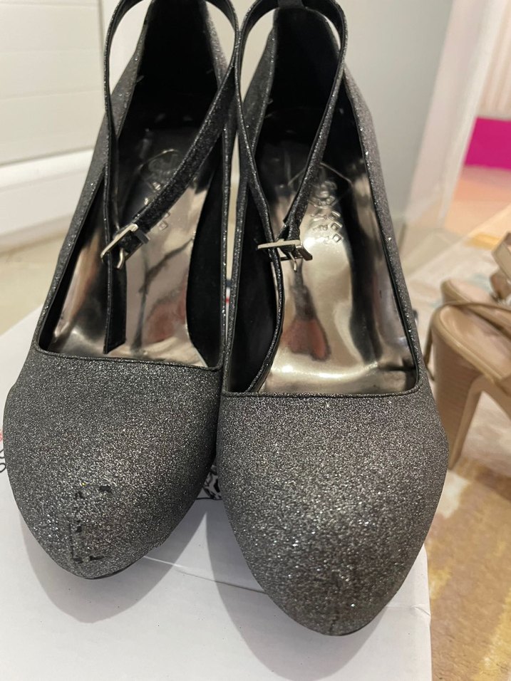 Platforma yüksek topuk gece ayakkabısı - Görsel 3