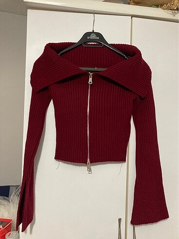 Zara Bordo hırka