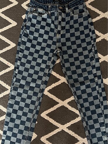 Trendyol damalı jean