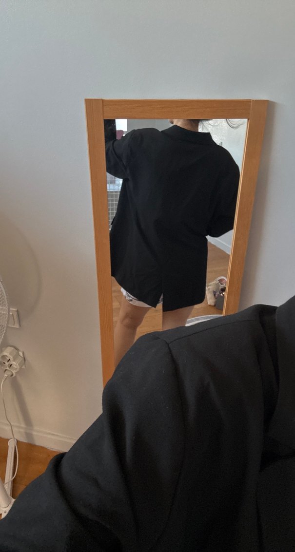 Siyah, Uzun Kollu, blazer ceket - Görsel 3