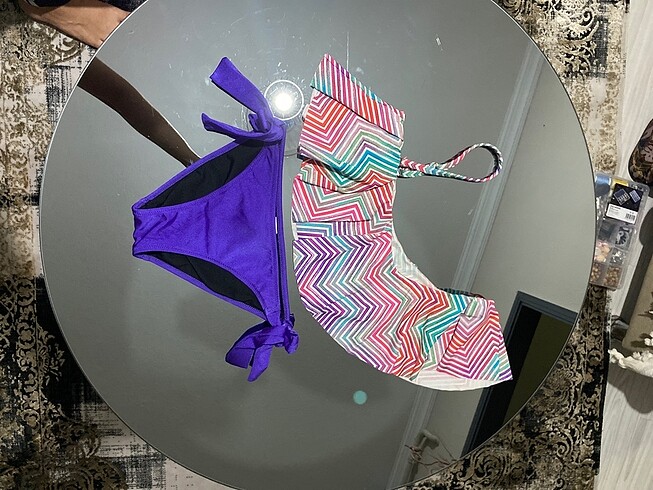 s Beden mor Renk Bikini takımı