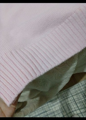 Kadın Pembe Kazak - Görsel 4