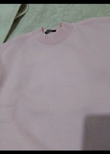 Kadın Pembe Kazak - Görsel 5