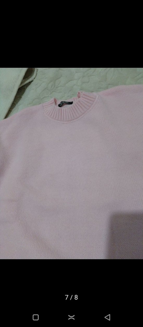 Kadın Pembe Kazak - Görsel 5