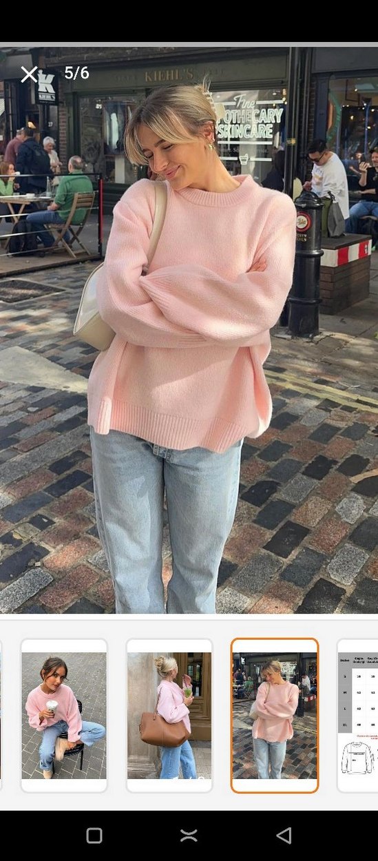 Kadın Pembe Kazak - Görsel 3