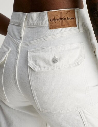 Calvin Klein Beyaz Straight Carpenter Jean
