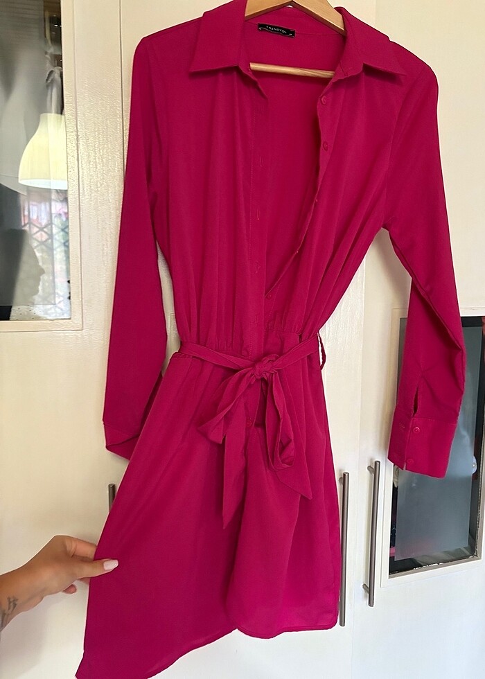 Gömlek elbise - Görsel 4