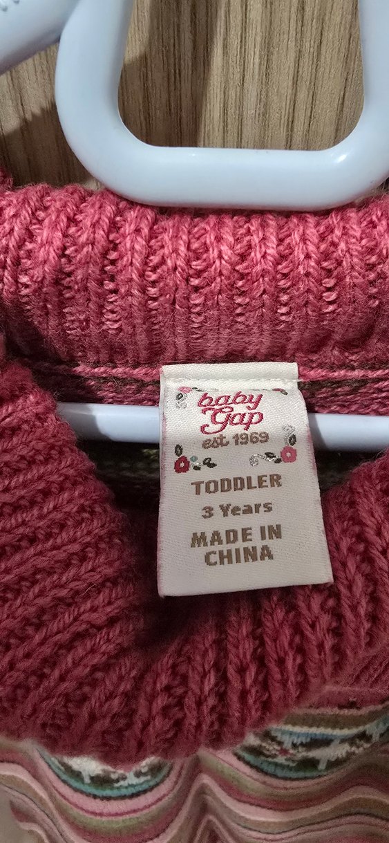 Renkli Bohem Kız Çocuk Triko Kazak - Görsel 3