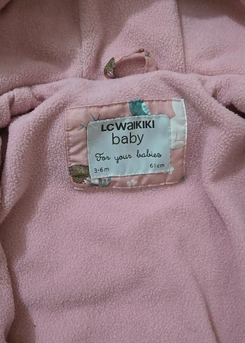 Lcw Kapüşonlu Pembe Desenli AstronotBebek Tulumu - Görsel 2