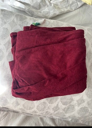 Bordo Bebek Taşıma Slingi - Görsel 2