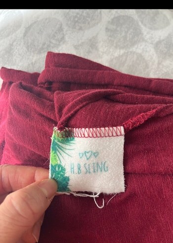 Bordo Bebek Taşıma Slingi - Görsel 3