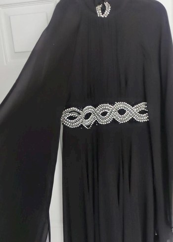 Siyah Uzun Abiye Elbise - Görsel 2