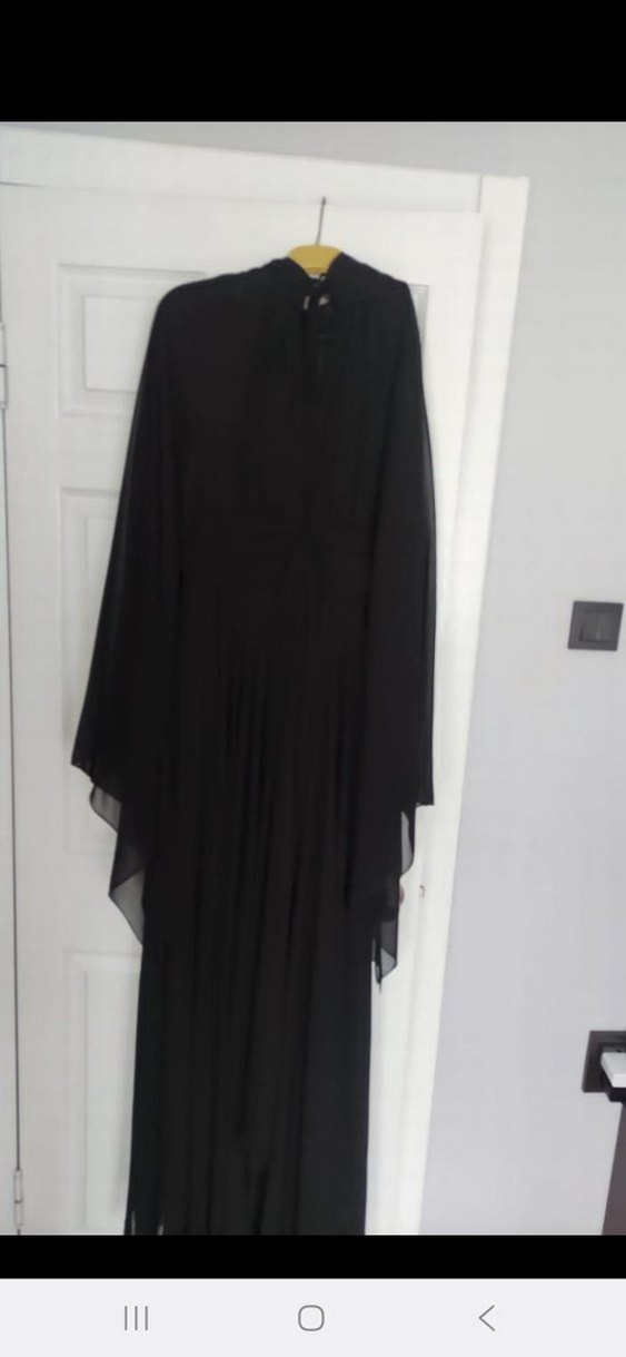 Siyah Uzun Abiye Elbise - Görsel 3