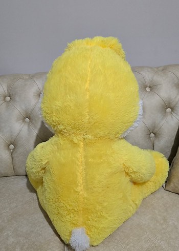 Sarı ve Beyaz Peluş Oyuncak Tavşan - Görsel 2