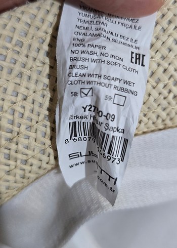 erkek hasır şapka - Görsel 5