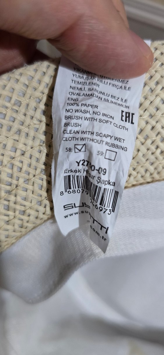 erkek hasır şapka - Görsel 5