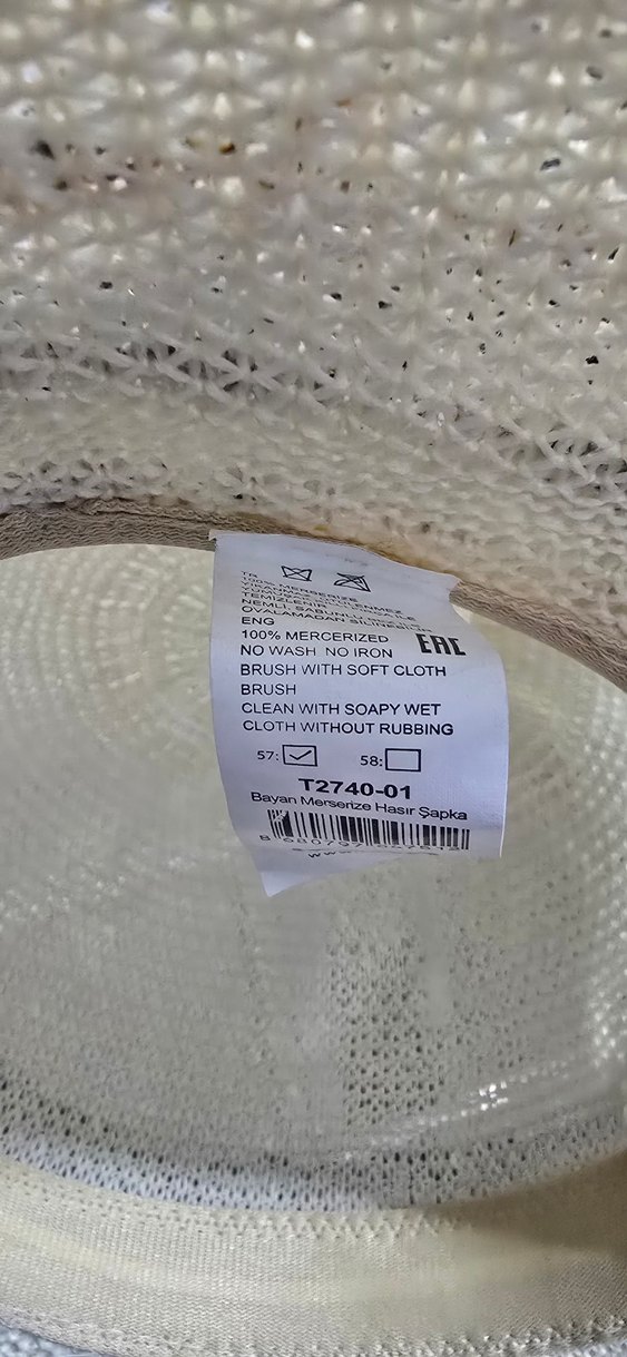 kadın hasır sapka - Görsel 5