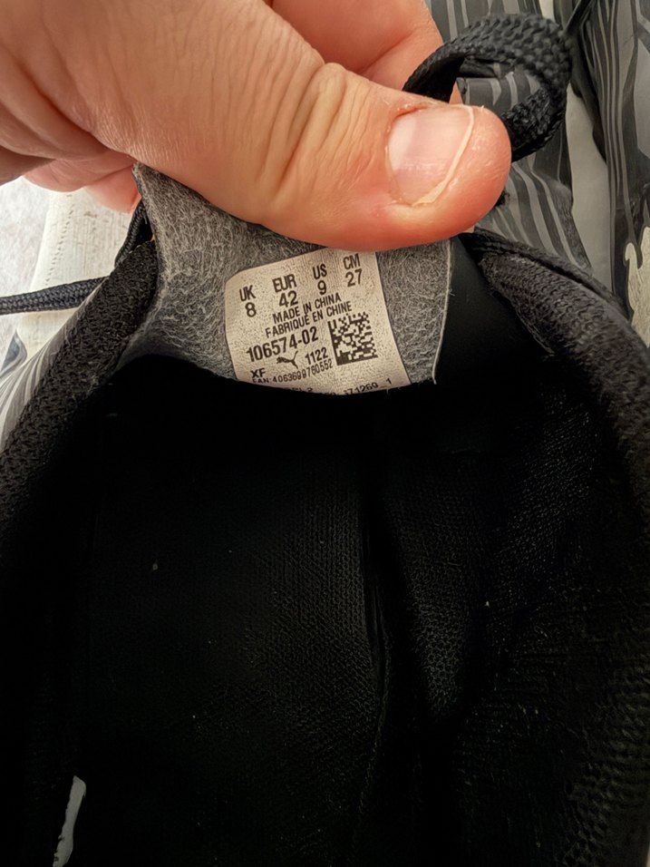 Puma Siyah-Beyaz Çizgili Spor Ayakkabı — görsel 5/5