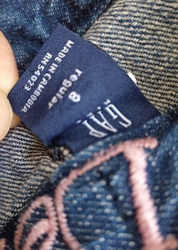 Mavi Payetli Nakışlı Kız Çocuk Kot Etek - Görsel 2