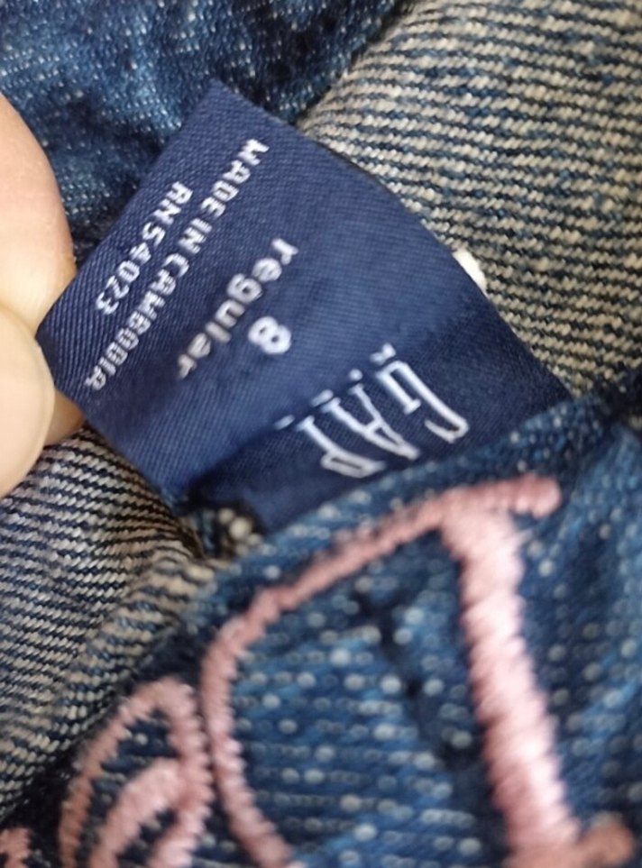 Mavi Payetli Nakışlı Kız Çocuk Kot Etek - Görsel 2