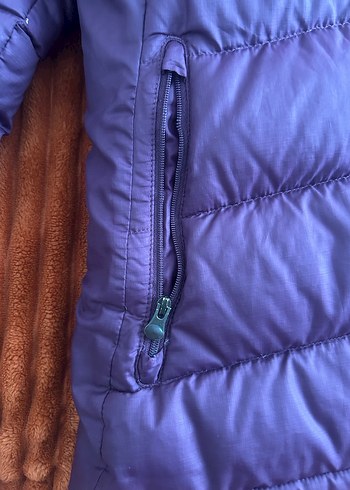 Mor Fermuarlı Kadın Kışlık Kaz Tüyü Mont - Görsel 6