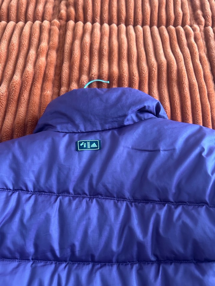 Mor Fermuarlı Kadın Kışlık Kaz Tüyü Mont - Görsel 3