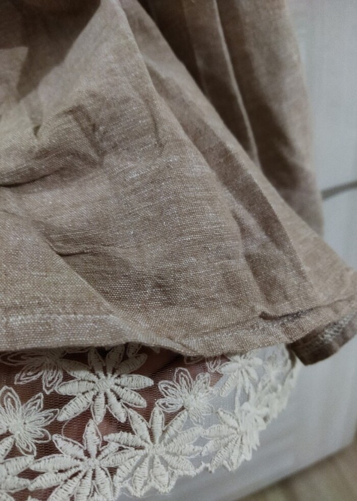 Dantel detaylı elbise ???? - Görsel 3