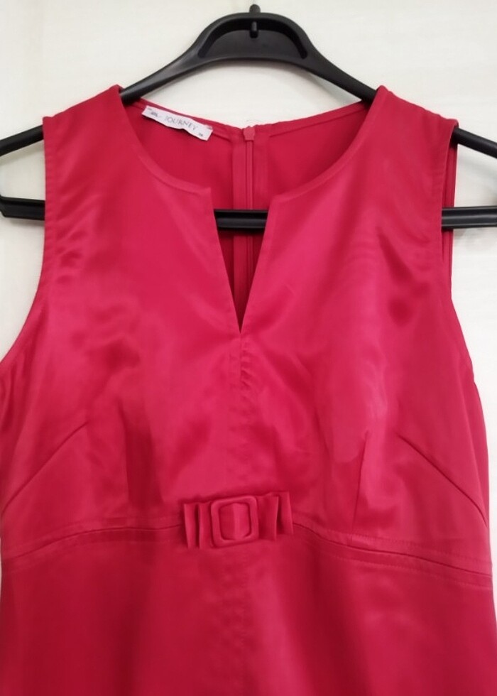 Kırmızı saten elbise ?? - Görsel 3