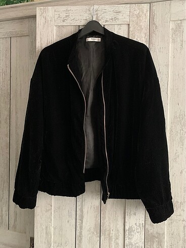 Mango kadife bomber ceket